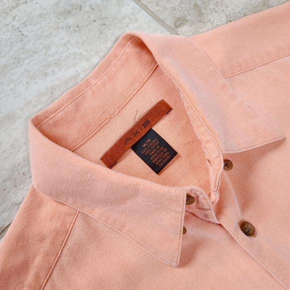 Vintage Axis Button Down Long Sleeve Colar Shirt Top - Picture 5 of 6